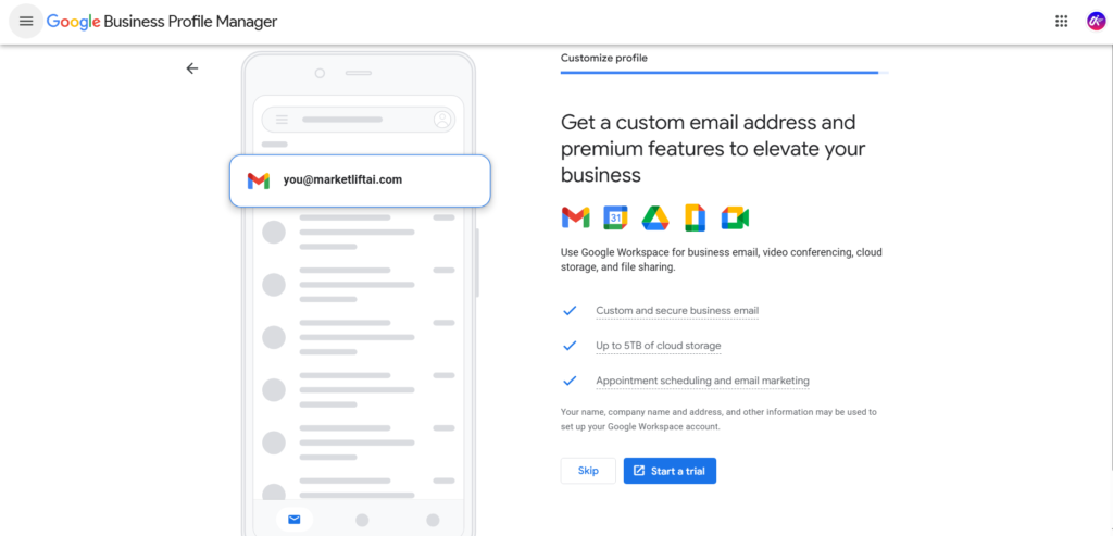 Google offers a free business listing program called Google Business Profile