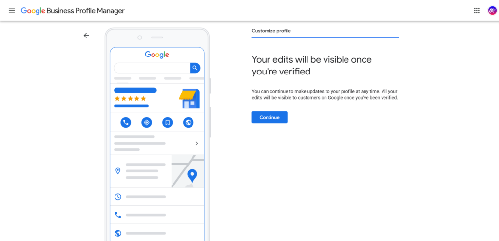 Google Business Profile Account Becomes Active.