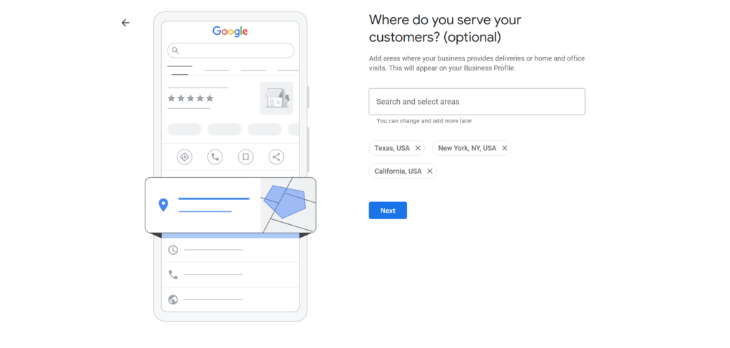 Define Your Service Locations.